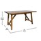 Flash Furniture Rectangle 36 in W, 60 in L, Rubberwood (Parawood) KER-T-851-BRN-60-GG - alternate 7